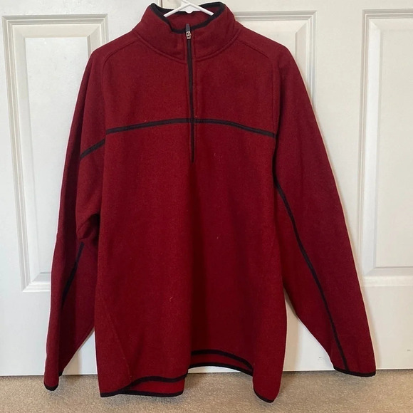 Old Navy  pullover size  XL maroon red quarter zip - Picture 1 of 5